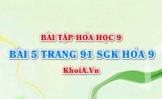 Bài 5 trang 91 SGK Hoá 9: Tính chất hóa học của axit cacbonic H2CO3...